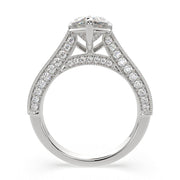 Martina Heart Cut Pave Engagement Ring Setting - Nivetta
